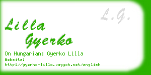 lilla gyerko business card